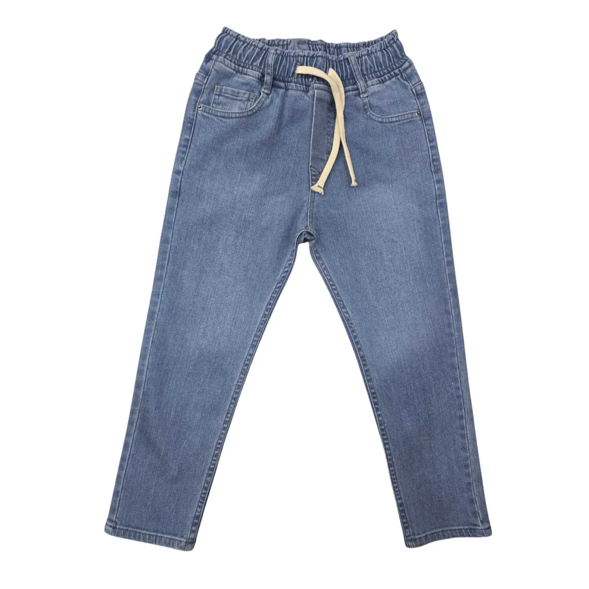 ERKEK 5/8 YAŞ BELİ LASTİKLİ KOT PANTALON
