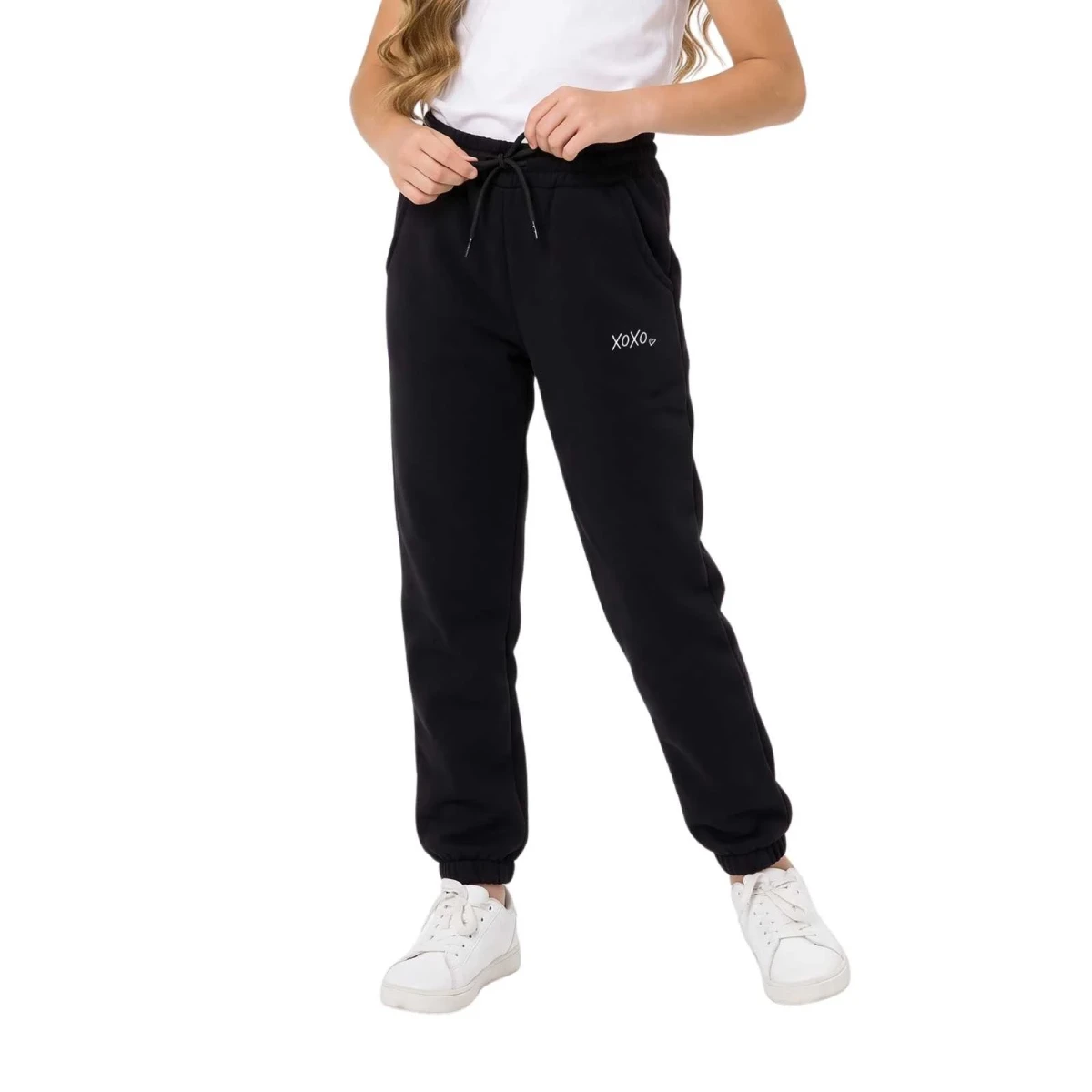 KIZ 13/16 YAŞ XOXO BASKILI TEK ALT ÜÇ İPLİK