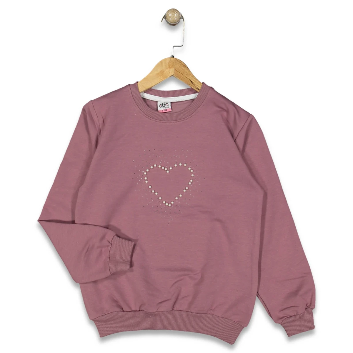 KIZ 9/12 YAŞ KALPLİ SWEAT