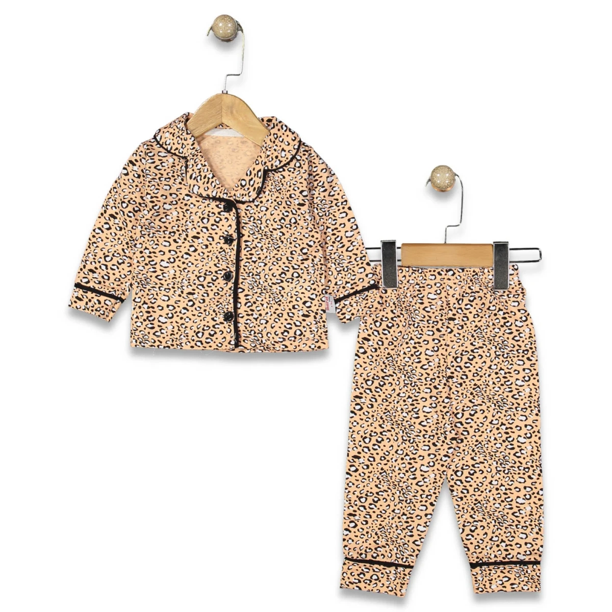KIZ 9/24 AY LEOPAR DESEN PİJAMA TAKIM