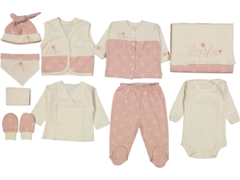 KIZ 1/3 AY SMILE NAKIŞLI 10 LU ZIBIN SETİ