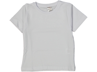 UNISEX 2/5 YAŞ DÜZ KISA KOL BADİ