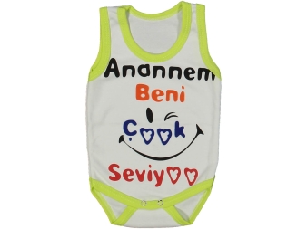 UNISEX 3/36 AY ANANEM BENİ SEVİYO ASKILI BADİ