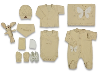 UNISEX 0/3 AY 10’LU ORGANİK BUTTERFLY LÜX ZIBIN SE