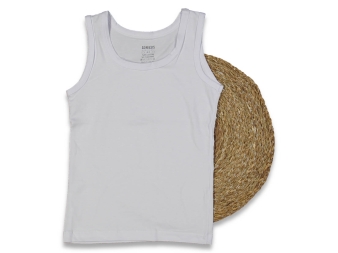 ERKEK 4/5 YAŞ BEYAZ LİKRALI ATLET