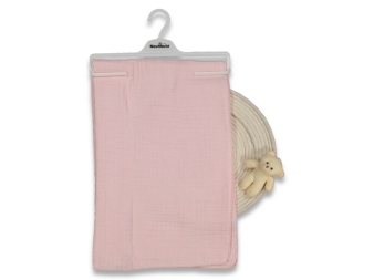 UNISEX / AY 4 KAT MÜSLİN OYALI BATTANİYE 100*80CM