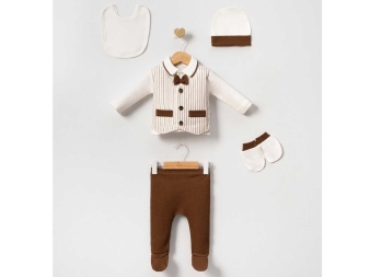 ERKEK 1/3 AY CEPLİ YELEKLİ 5Lİ SET 