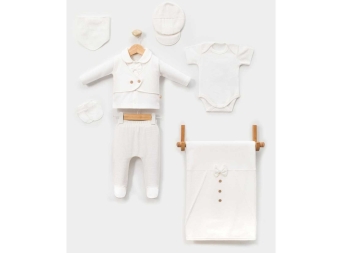 ERKEK 1/1 AY YELEKLİ WAFFLE 7Lİ SET