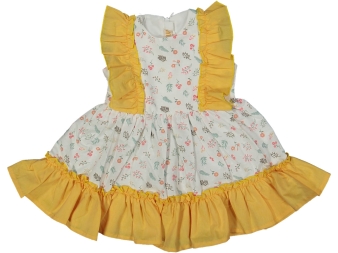 KIZ 2/5 YAŞ FIRFIR ASKILI ÇİÇEKLİ ELBİSE