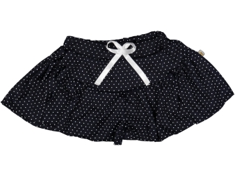 KIZ 5/8 YAŞ KÜÇÜK PUANTİYELİ DESENLİ ŞORT ETEK