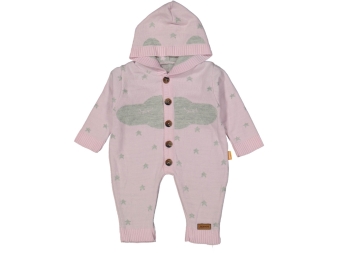 UNISEX 6/12 AY KAPŞONLU YILDIZLI TRİKO TULUM