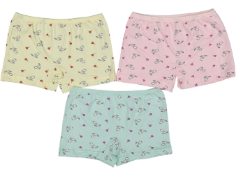 KIZ 2/3  YAŞ KARIŞIK DESENLİ BOXER