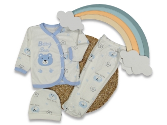 BEBE 0/6 AY RAPORLU BABY KOALA YILDIZLI  ZIBIN TAKIM