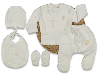 ERKEK 3/3 AY HANDSOME 5 PARÇA ZIBIN SETİ 