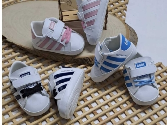 BEBE SÜPERSTAR ÇİZGİLİ 12 Lİ AYAKKABI