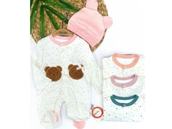 UNİSEX 3/6 AY ÇİFT AYI MODEL TULUM 