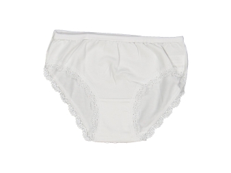 KIZ 6/7 YAŞ BEYAZ LİKRALI SLİP 