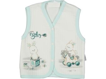 BEBE 1/3 YAŞ KAPİTONE TAVŞANLI YELEK