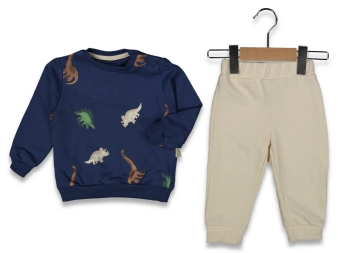 ERKEK 9/24 AY DİNAZOR BASKILI ERKEK BEBEK TAKIM