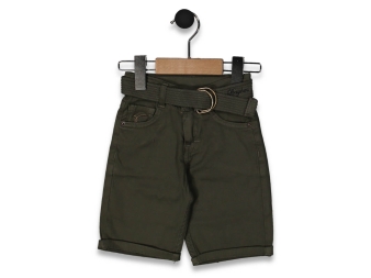 ERKEK 5/8 YAŞ KEMERLİ KETEN KAPRİ