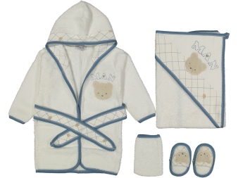 ERKEK 1/12 AY MAN AYILI BORNOZ SET