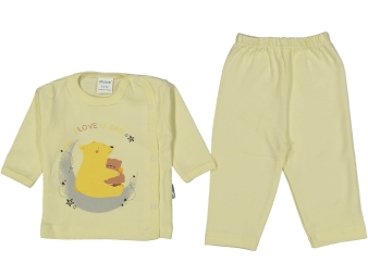 UNISEX 1/3 AY AYI VE YAVRUSU PİJAMA TAKIM