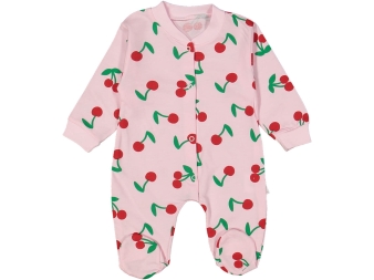 KIZ 3/9 AY KİRAZ BASKILI MANŞETLİ TULUM 