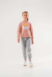 2 ip penye eşofman - Pijama takım 6-9 yaş