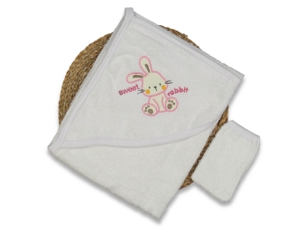 UNISEX 1/12 AY TAVŞAN NAKIŞLI HAVLU SİLGİ