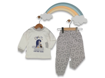 UNISEX 12/18 AY PENGUAN PİJAMA TAKIM