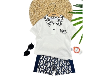 ERKEK 2/5 YAŞ GÖMLEKLİ YAKALI KISA KOLLU TAKIM