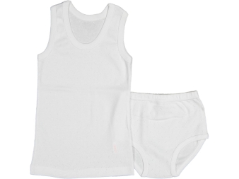 BEBE 4/6 YAŞ JAKARLI ATLET KİLOT ASKILI