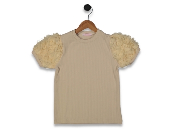 KIZ 5/8 YAŞ KOLU GÜLLÜ  BADİ