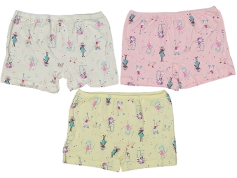 KIZ 10/11  YAŞ KARIŞIK DESENLİ BOXER