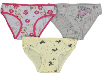 KIZ 8/9  YAŞ KARIŞIK BASKILI 12'Lİ SLİP KİLOT