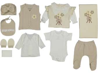 KIZ 1/1 AY YAKASI DANTELLİ 10LU SET