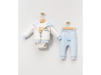 ERKEK 3/9 AY BABY BOY 3LÜ TAKIM