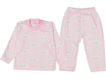BEBE 1/3 YAŞ BULUT DESENLİ PİJAMA TAKIM
