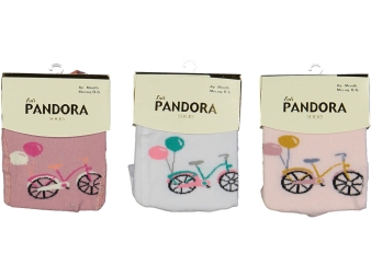 KIZ 6/12  AY BİSİKLET  BASKILI  KÜLOTLU ÇORAP