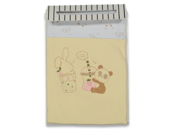 ERKEK 3/3 YAŞ 78*80 TAVŞAN VE PANDA PAMUK BATTANİY