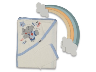 BEBE 1/24 AY ÇİFT KAT YILDIZ FLY ME NAKIŞLI HAVLU SİLGİ