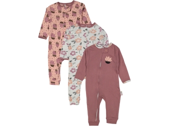 KIZ 9/18 AY FERMUARLI ÇİÇEK KAKTÜS BASKILI TULUM