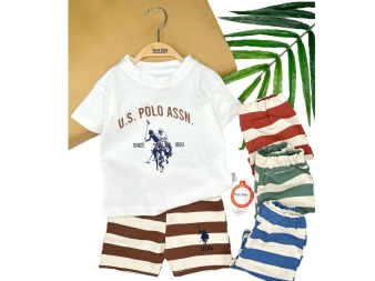 ERKEK 2/5 YAŞ AT BASKILI KISA KOLLU TAKIM