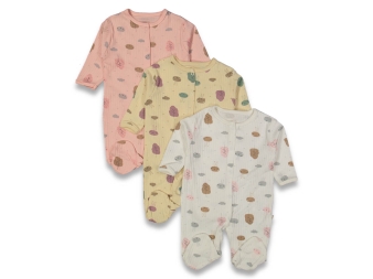 KIZ 3/9 AY PATİKLİ YAPRAKLI TULUM