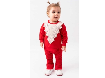 KIZ 9/24 AY GÖVDE DANTELLİ İKİLİ TAKIM