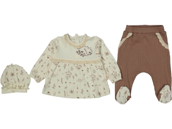 KIZ 3/6 AY KİTALE NATURE NAKIŞLI PATİKLİ TKM