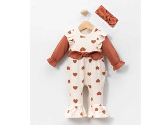 KIZ 3/9 AY BÜYÜK KALPLİ TULUM