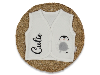 UNISEX 3/12 AY PENGUEN DESENLİ YELEK