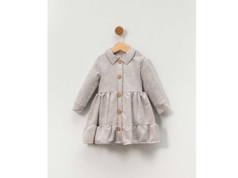 KIZ 2/5 YAŞ YAKALI DÜĞMELİ ELBİSE