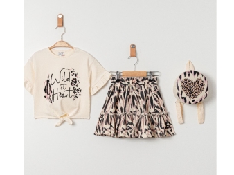 KIZ 3/6 YAŞ WİLD AT HEART ÇANTALI TAKIM